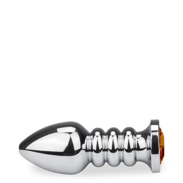 XL ringad rosenknopp anal juvel - 8 färger