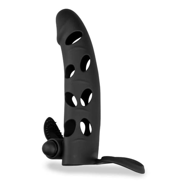 Silikonvibrerande Cockring-slida - LOVE &amp; VIBES - Svart - Silikon - Vibration Ja - Vuxen