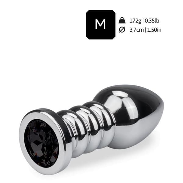 Anal juvel Rosebud Wavy XL-Onyx Non Onyx