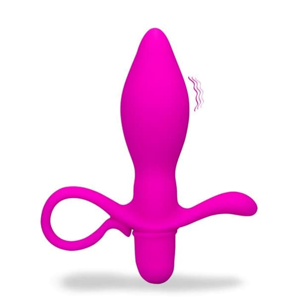 Analplugg - LOVE & VIBES - Snygg design - Mjuk silikon - 10 vibrationslägen - Vuxen