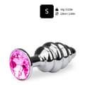 Miniatyrbild 2 av 2: Rosebud Anal Jewel Twisted Small-Rose Quartz Non-Rose Quartz