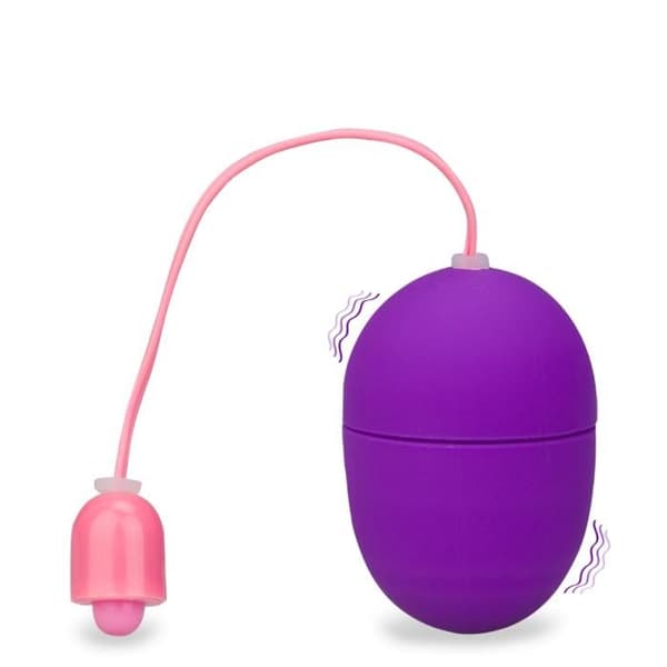 Silikon vibrerande ägg - Wiggle - S Lila - 10 vibrationslägen
