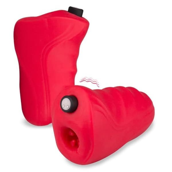 Shark Vibrating Masturbator Röd