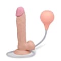 Miniatyrbild 4 av 4: Realistisk ejakulatorisk sugkopp dildo 23,0cm Beige