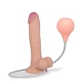 Miniatyrbild 1 av 4: Realistisk ejakulatorisk sugkopp dildo 23,0cm Beige