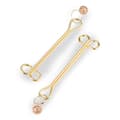 Miniatyrbild 1 av 4: BDSM Sweet Pain Nipple Clamps - Eleganta smycken - Justerbara - Svart