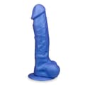 Miniatyrbild 3 av 4: Wyatt Metallic Blue medicinsk silikon sugdildo