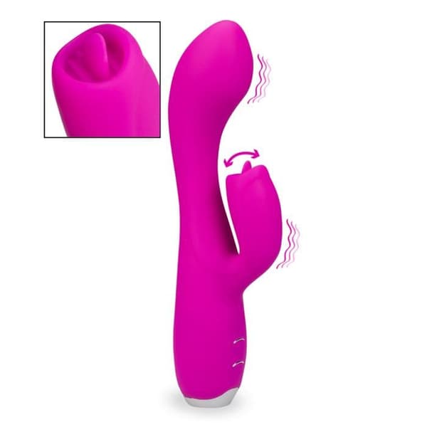 Vibro-kanin stimulater klitoris tunga