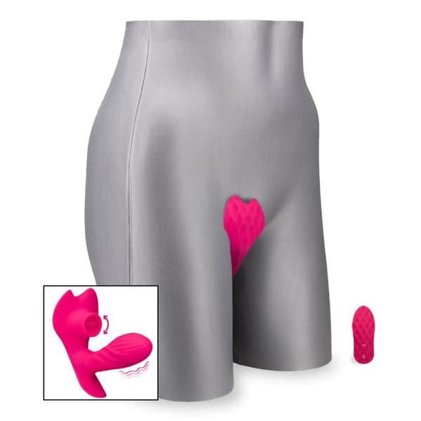 Vibrerande trosor special för cunnilingus och värmande dildo
