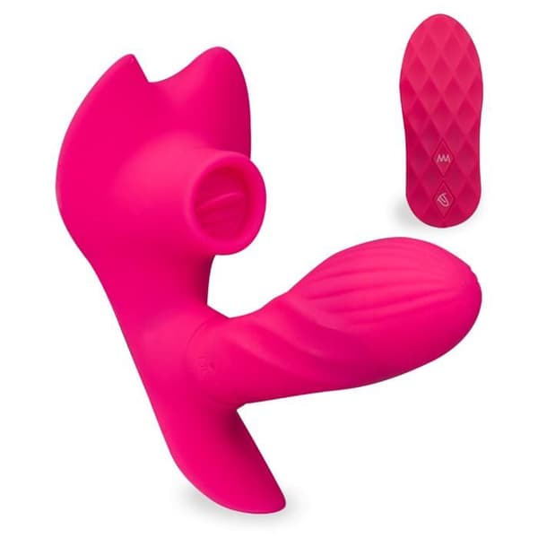 Vibrerande trosor special för cunnilingus och värmande dildo