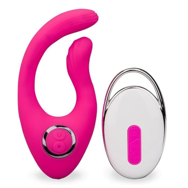 Böjd klitoris vibrator 12 lägen USB magnetisk Rosa