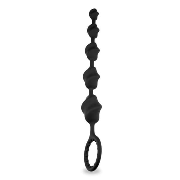 Rosenkrans analplugg och cockring Lala Black