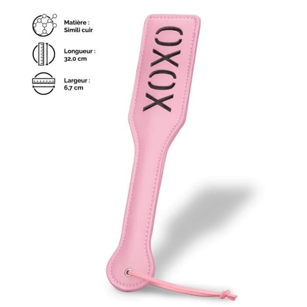 Paddel BDSM XOXO Rose - XOXO - BDSM-tillbehör - Simili-läder - Snodd