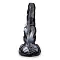 Miniatyrbild 3 av 4: Qilin Black Mythical Creature Suction Dildo