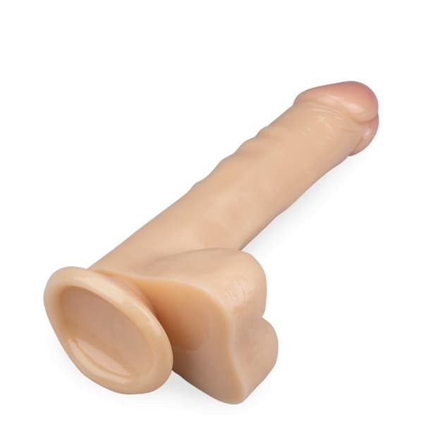 Våt hud effekt sugkopp dildo 21,5cm