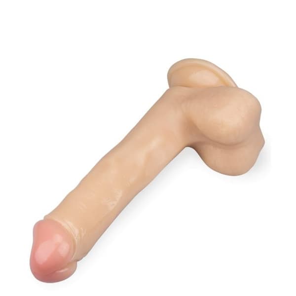 Våt hud effekt sugkopp dildo 21,5cm