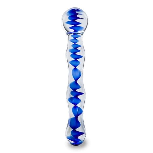Flood glass dildo - Märke - Modell - Kulor med olika diametrar - Ren och originell design