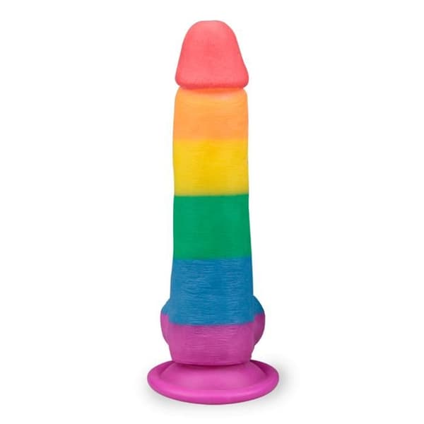 Realistisk sugkoppsdildo 19,0cm Pride