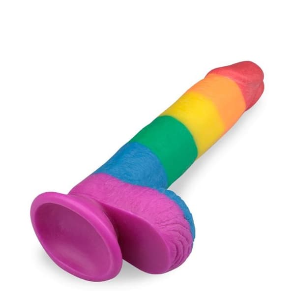 Realistisk sugkoppsdildo 19,0cm Pride