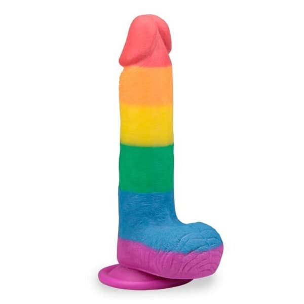 Realistisk sugdildo 19,0 cm Pride Multicolor