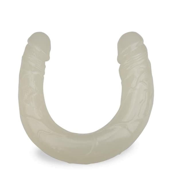Dubbel fosforescerande dildo 37,0cm Lumino