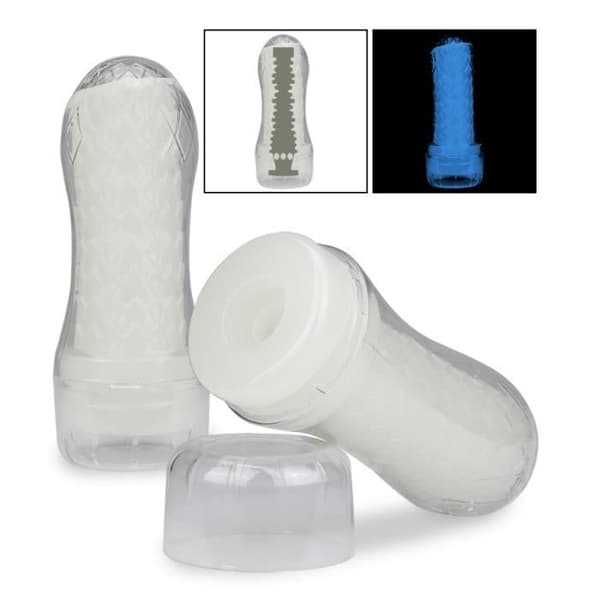 Lumino Crystal fosforescerande nodulerad masturbator