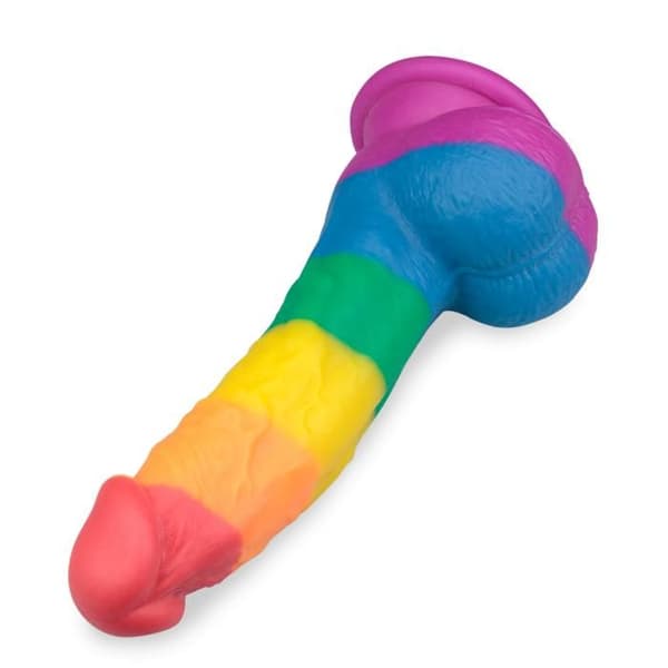 Pride Realistic Böjd Sugkopp Dildo