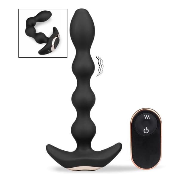 Devotion Svart Fjärrstyrd Vibrerande Anal Bead