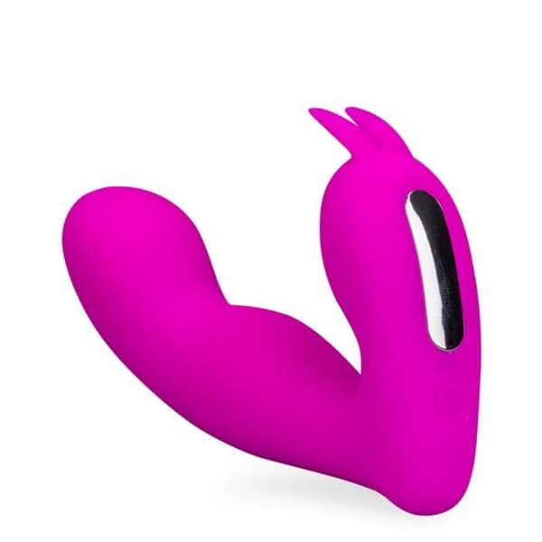 Klitoris och G-punkts stimulator pulseringar och vibrationer Lila
