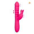 Miniatyrbild 2 av 4: Rabbit vibrator fram och tillbaka och vibrationer Love Zone Fuchsia