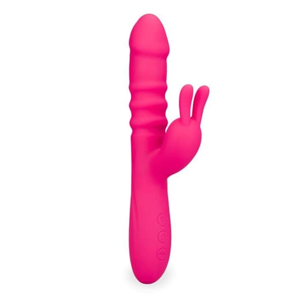 Rabbit vibrator fram och tillbaka och vibrationer Love Zone Fuchsia