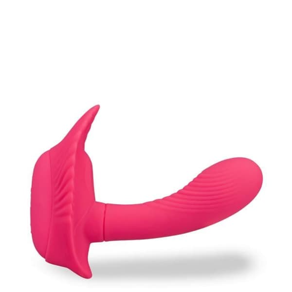 Rosa fjärrstyrda dildotrosor med vibrerande skal