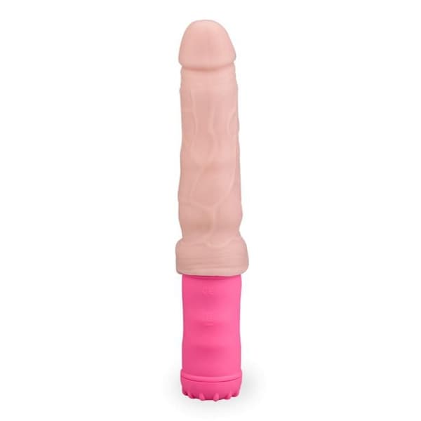 Vibrator dildo kommer och går med Flesh testiklar