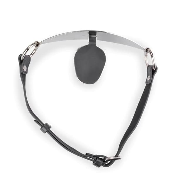 Platt metall och konstläder gag