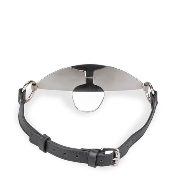 Platt metall och konstläder gag