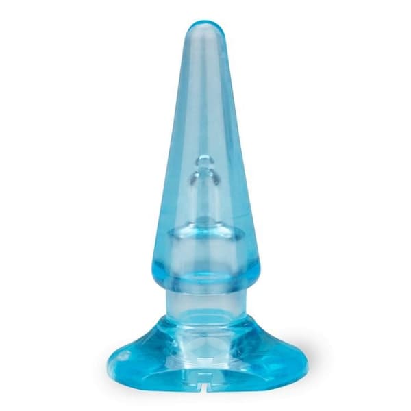 Liten analplugg - Blå - LOVE &amp; VIBES - Konisk och bekväm - 10cm