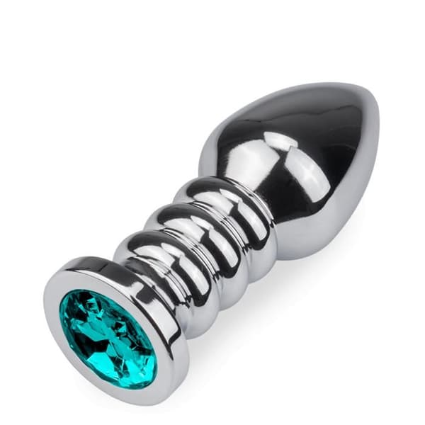 XL ringad rosenknopp anal juvel - 8 färger