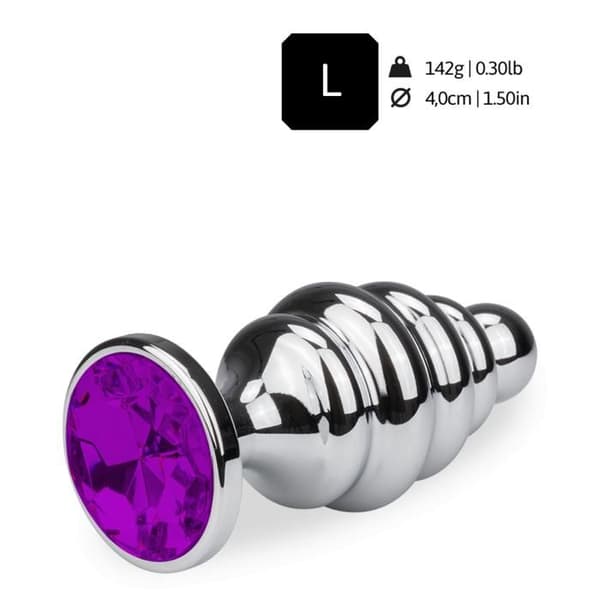 Bijou anal rosebud torsadé L - 8 färger