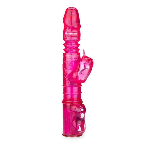 Vibratorkaninrosa kittlar upp och ner