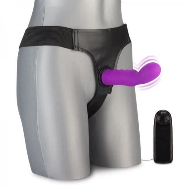 Gode Ceinture - KÄRLEK &amp; VIBBAR - Special Point G - Vibrerande - 100% silikon - Kompatibel O-Ring