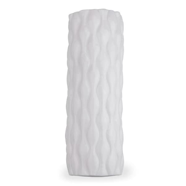 Manuell Masturbator - Tre - Vit - Mjuk och stretchig TPE - Ultra-texturerad tunnel - 13,0 cm Längd
