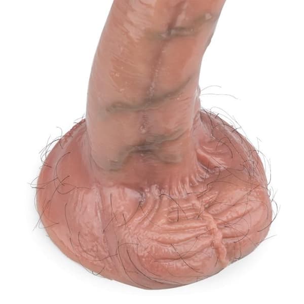 Lenny hårig sugkopp dildo 15,0cm