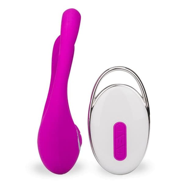 Kurvad klitorisstimulator med 12 lägen USB-magnetisk