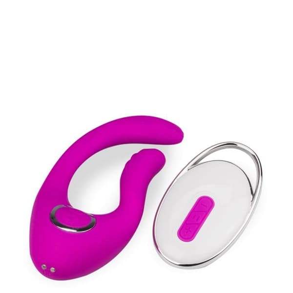 Kurvad klitorisstimulator med 12 lägen USB-magnetisk