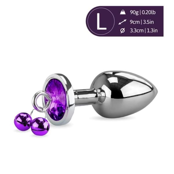 Rosebud anal juvel Ametist klockor