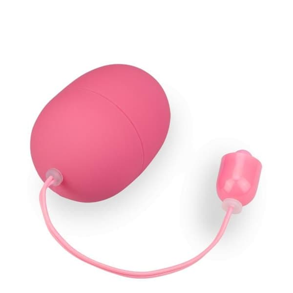Silikon vibrerande ägg - Wiggle - S Pink - 10 vibrationslägen - 6 LR44 batterier