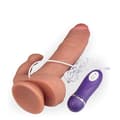 Miniatyrbild 6 av 6: Realistisk vibrerande kanin sugkopp dildo 10 lägen