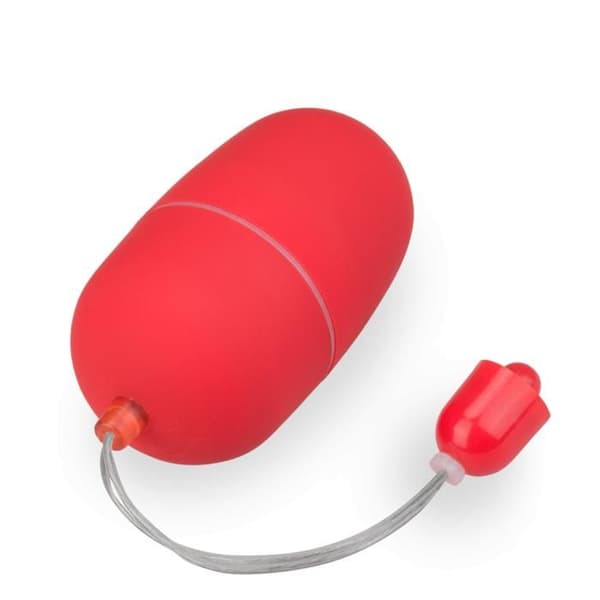 Wiggle Vibrating Egg - M Röd - 10 kontrollerbara vibrationslägen - 6,0 cm Längd - 3,5 cm Diameter