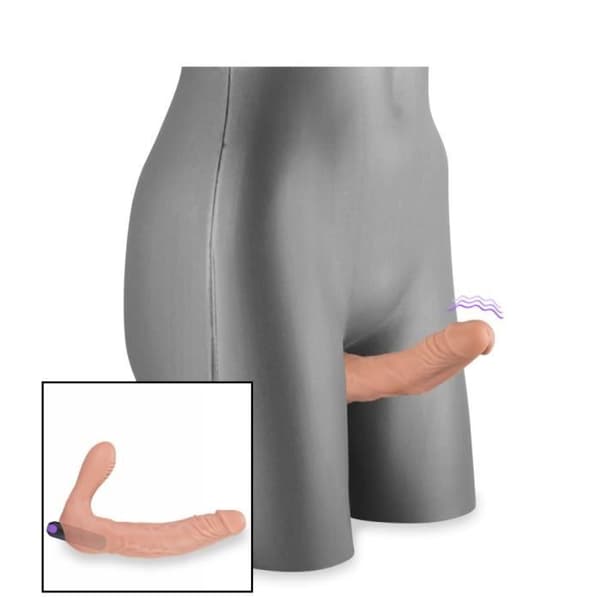Vibrerande lesbisk V-formad strap-on dildo - Feeling Chair Collection