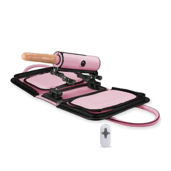 Transportabel sexmaskin med fjärrkontroll 3 krafter - Feeling Rose Collection